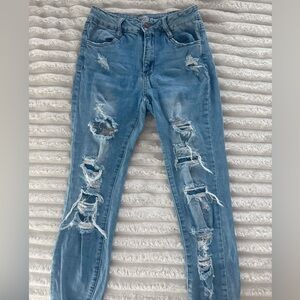 rue 21 skinny jeans with rips